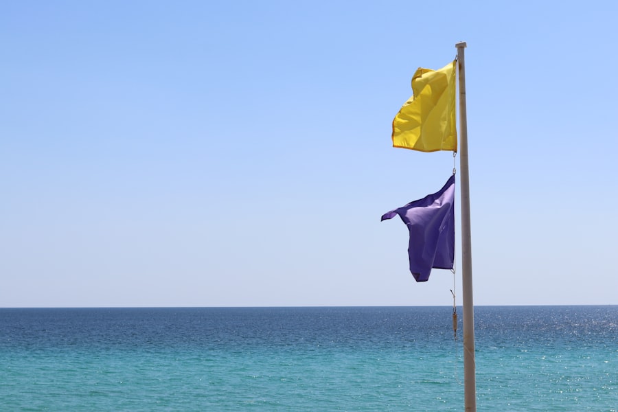 Photo beach flag